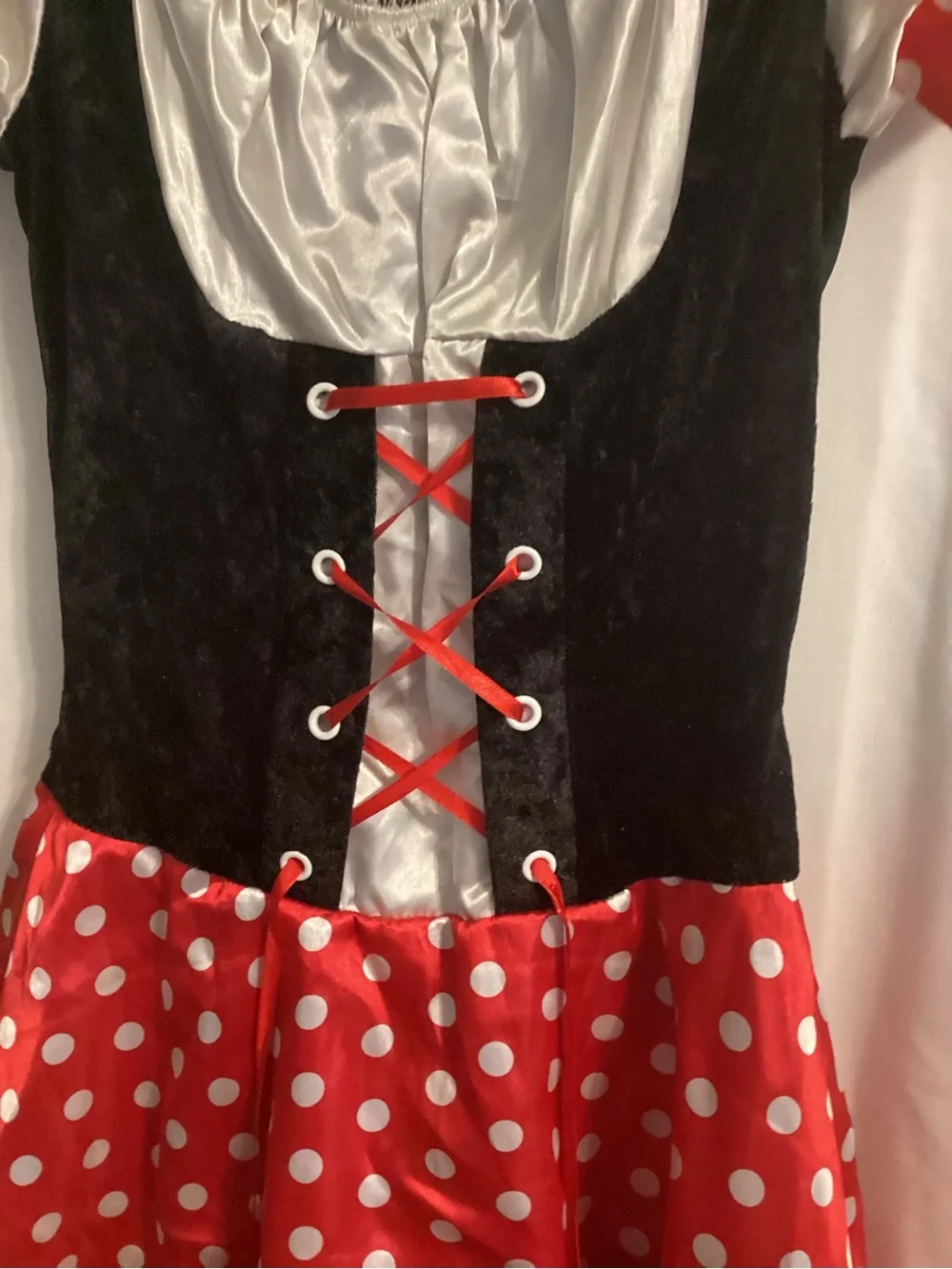 Adult Minnie Mouse Inspired Costume Dress Dress Polka Dot Crinoline Underskirt